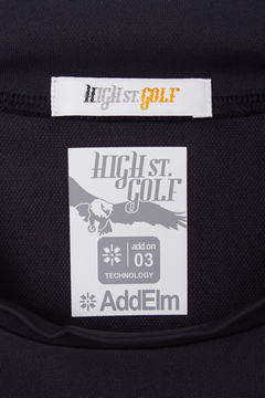 HIGH ST.GOLF(ハイストリートゴルフ) |HIGH ST. GOLF∴バックハニカム 長袖モックネックシャツ ＜AdE＞